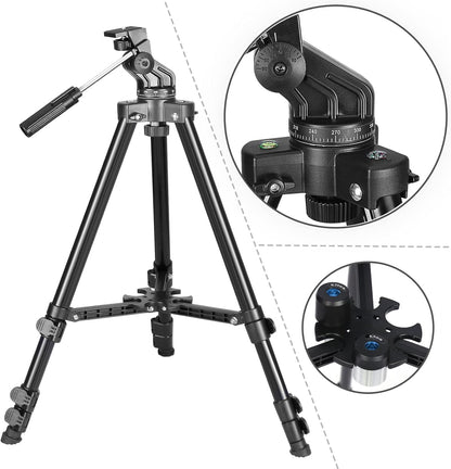 EACONN AU-80 Astronomie-Teleskop, 80mm Refraktor mit Stativ, Weiss
