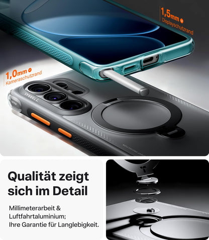 TORRAS Ostand Q3 Air Hülle für Samsung Galaxy S26 Ultra, Schwarz