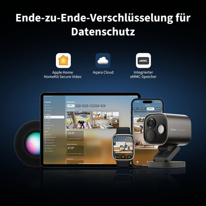 Aqara G5 Pro Überwachungskamera aussen, 4MP, WLAN, Kamera-Hub, Grau