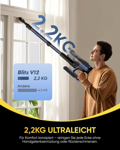 Vexilar V12 Akku-Stielstaubsauger, kabellos, 50 kPa, 450 W