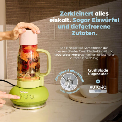 Ninja BlendBoss Standmixer DB351EUPR mit Reisebecher Lavendel-Limonade