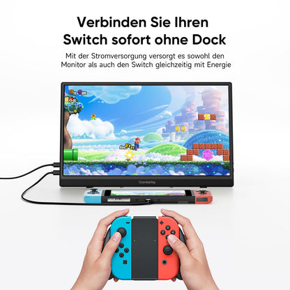 Dopesplay 2025 Tragbarer Monitor 15,6 Zoll FHD IPS