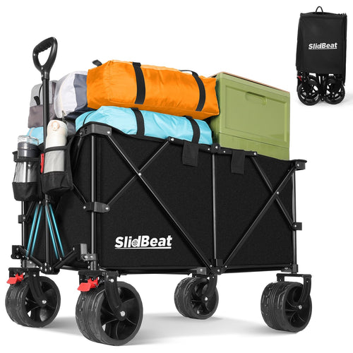 SLIDBEAT XXL Faltbollerwagen 220L/200KG – All-Terrain Räder