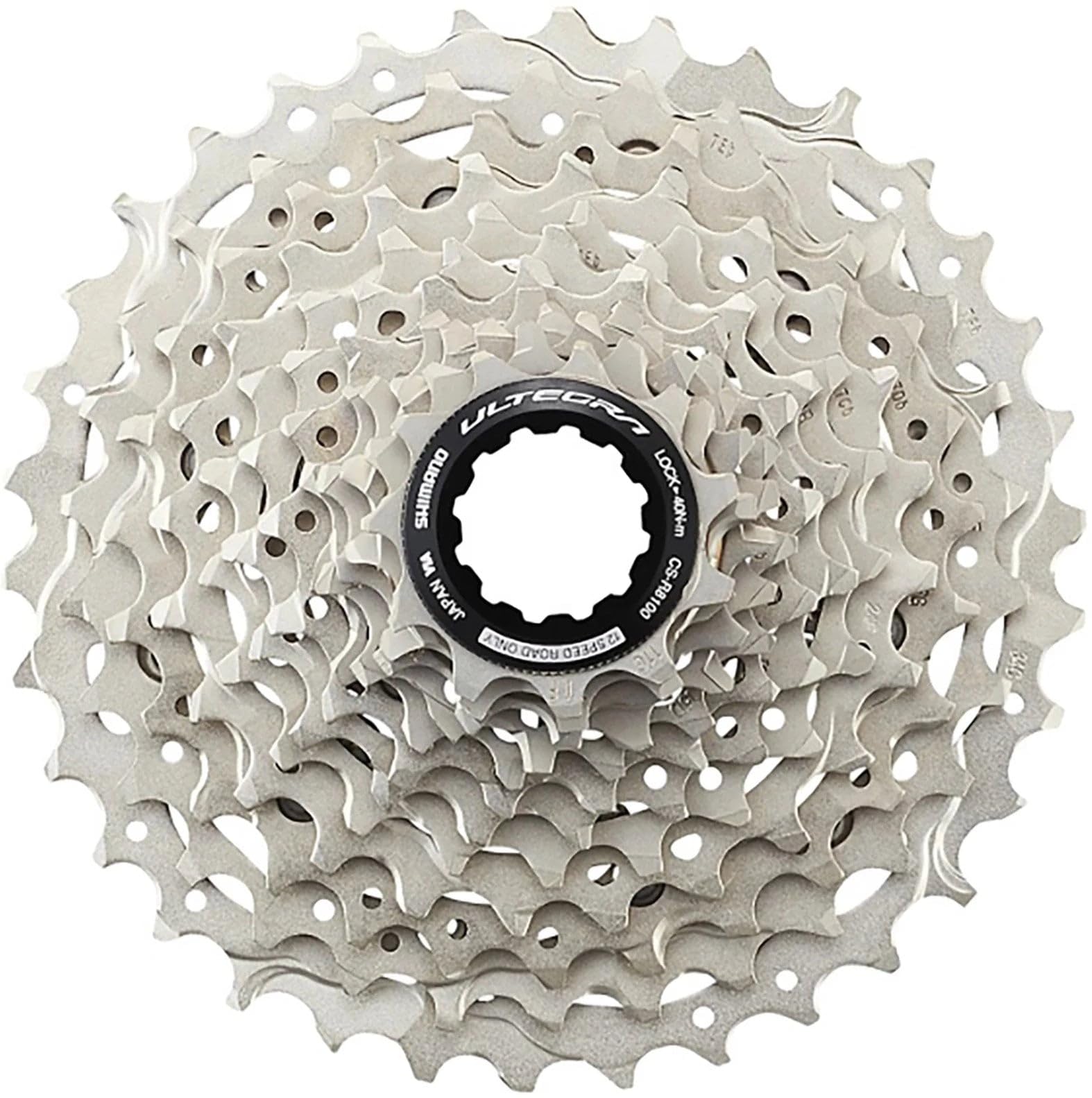 Shimano Ultegra R8100 Di2 Gruppen-Set 12-fach: Dunkelgraue elektronische Rennrad-Schaltgruppe für 12-Gang-Schaltung und hydr. Scheibenbremsen.