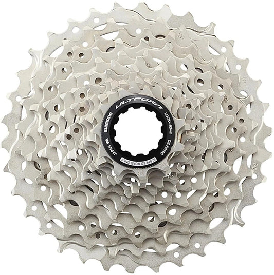 Shimano Ultegra R8100 Di2 Gruppen-Set 12-fach: Dunkelgraue elektronische Rennrad-Schaltgruppe für 12-Gang-Schaltung und hydr. Scheibenbremsen.