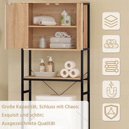 EUGAD Waschmaschinenschrank Badregal – für Waschmaschine WC