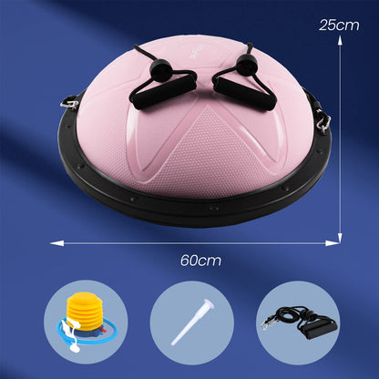 DH FitLife Balance Ball Gleichgewichtstrainer Gymnastikball 60cm - Rosa