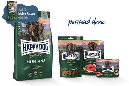 Happy Dog Sensible Montana M Trockenfutter - Pferd 10kg
