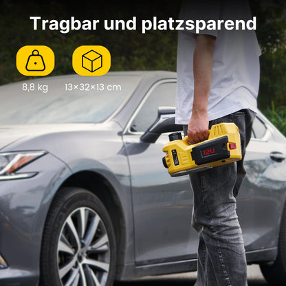 Taskstar Elektr. Hydraulischer Wagenheber 5T 3-in-1 Set - Gelb