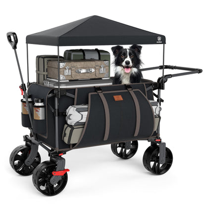 EVER ADVANCED XXL Bollerwagen faltbar - mit Dach & Bremse