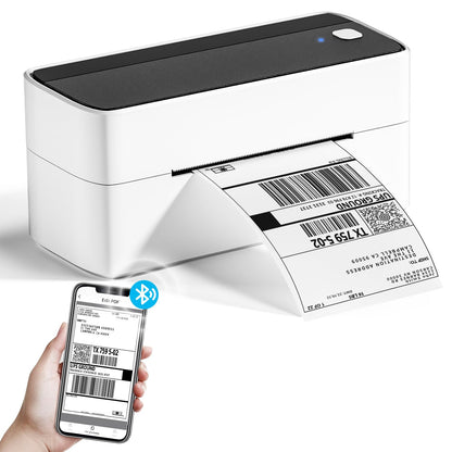 Phomemo 241BT Etikettendrucker, Bluetooth-Thermodrucker 4x6 in Schwarz-Weiss