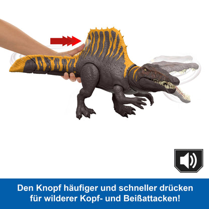 Mattel Jurassic World Tail Thrasher Spinosaurus Actionfigur