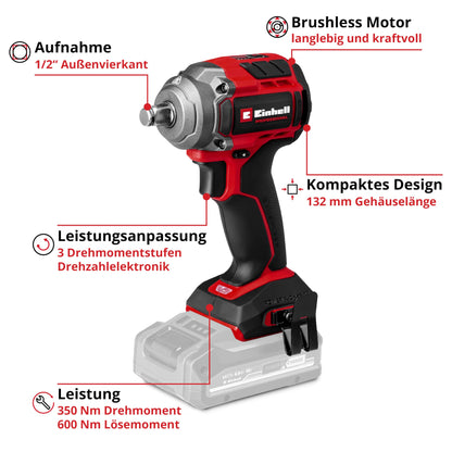 Einhell Professional TP-CW 18/350-C Li BL-Solo Akku-Schlagschrauber