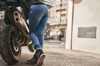 SHIMA DEVON Motorradjeans Belüftet Slim Fit - Dunkelblau 30