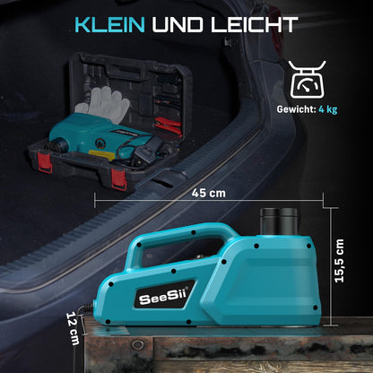 SEESII Elektrischer Hydraulik Wagenheber 5T – 12V Fernbedienung