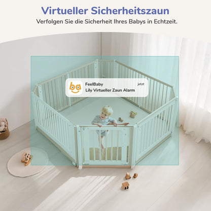 jeeber VB805Pro Babyphone mit Kamera 2K, 5 Zoll WLAN Nachtsicht