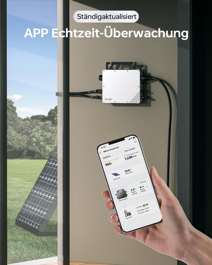 Mikro-Wechselrichter 800W Solar MPPT Netzeinspeiser WiFi