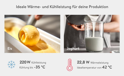 SPRINGLANE Elisa 2,0 L Eismaschine & Joghurtbereiter – Silber