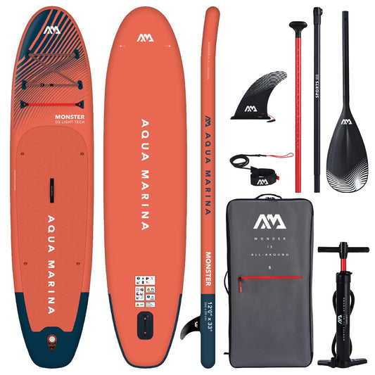 Aqua Marina Fusion Allround iSUP – Komplett-Set, ein langes, aufblasbares Board zum Stehpaddeln auf ruhigen Gewässern.