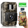 MAXDONE Wildkamera PH960W 4K 64MP WLAN Nachtsicht mit Bewegungsmelder