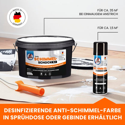 Tonis SCHIMMELSCHOCK 5.1 Anti-Schimmel-Farbe - 4er Set