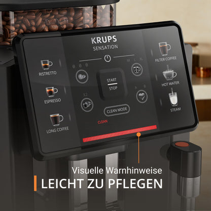 Krups Sensation EA910810 Kaffeemaschine Vollautomat – Schwarz
