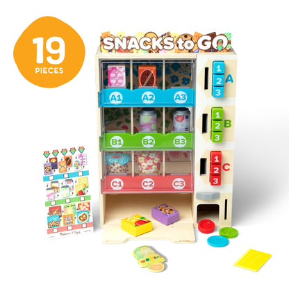 Melissa & Doug Verkaufsautomaten Holz-Spielset - 16-teilig