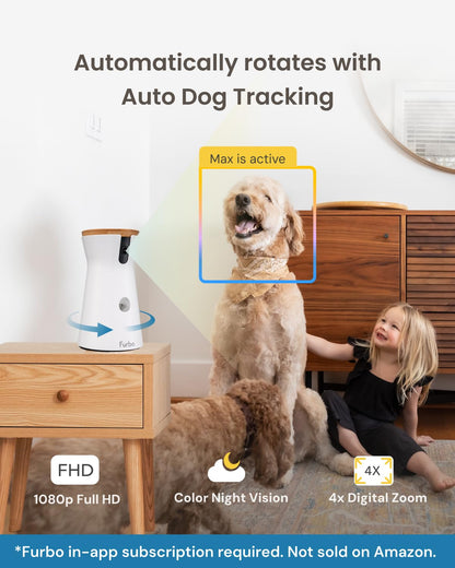 Furbo 360° Hundekamera Heimsicherheit – Premium mit Abo