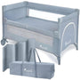 SEVERNO Kids Close to Mommy Baby Reisebett 2-in-1 Beistellbett mit Netzseiten und Rollen