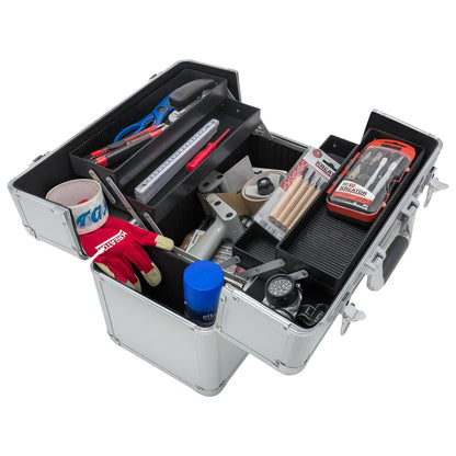 anndora Werkzeugkoffer lang Universal L45x23x34 cm - Silber