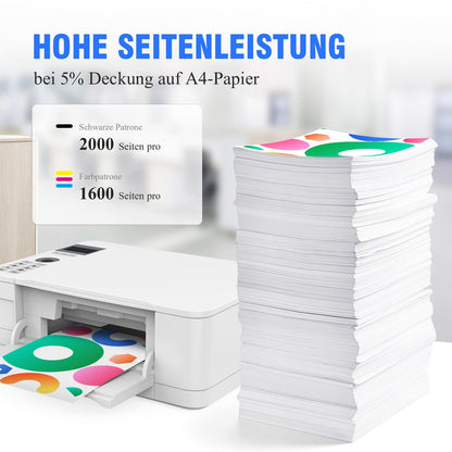 Topkolor 963XL Druckerpatronen Set für HP – Schwarz, Cyan, Magenta, Gelb