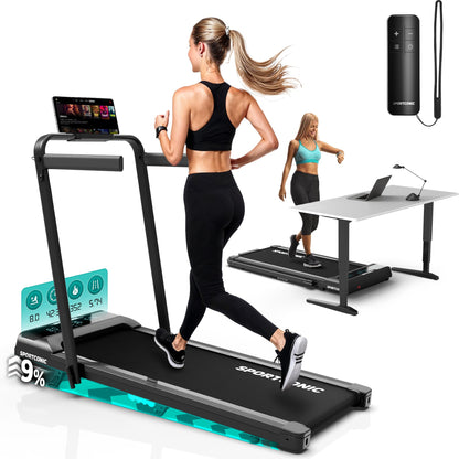 Sportconic Laufband P106FA – klappbares Walking Pad mit Steigung