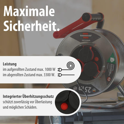 Brennenstuhl Garant S V2 IP44 Kabeltrommel - 25m Outdoor