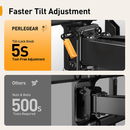 Perlegear TV Wandhalterung PGLF6 schwenkbar neigbar 32-85 Zoll