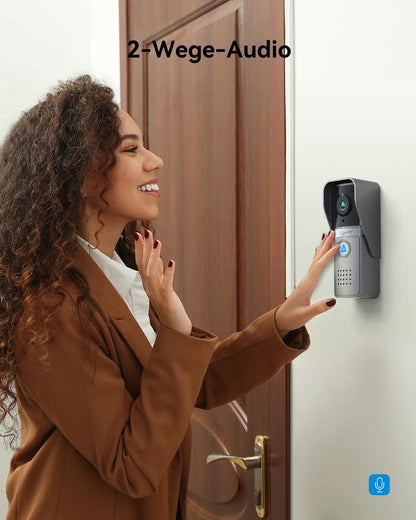 TMEZON Video Türsprechanlage 4-Draht mit 7" Monitor und Kamera