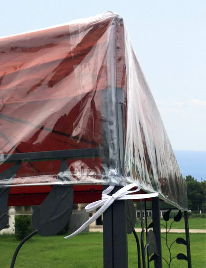 QUICK STAR Pavillon Schutzhaube 3x3 m PVC, wasserdicht, transparent