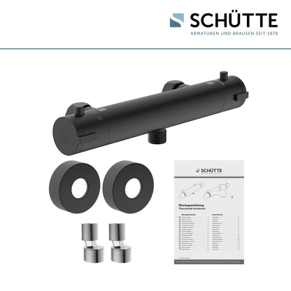 SCHÜTTE 52466 LONDON Brausethermostat Schwarz Matt