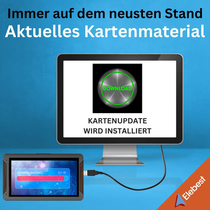 Elebest City 90 GPS Navi 9 Zoll - Auto LKW Wohnmobil Europa