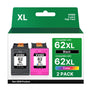 VVQV 62XL Druckerpatronen Schwarz/Farbe, 2er-Pack kompatibel für HP