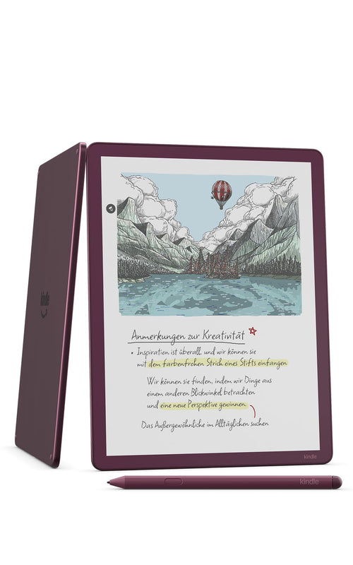 Amazon Kindle Scribe Colorsoft 64 GB eReader, 11-Zoll-Farbdisplay mit Premium-Eingabestift in der Farbe Feige