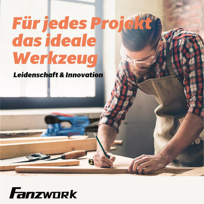 FANZWORK Elektro-Blechknabber 600W – Koffer & 2 Stempel