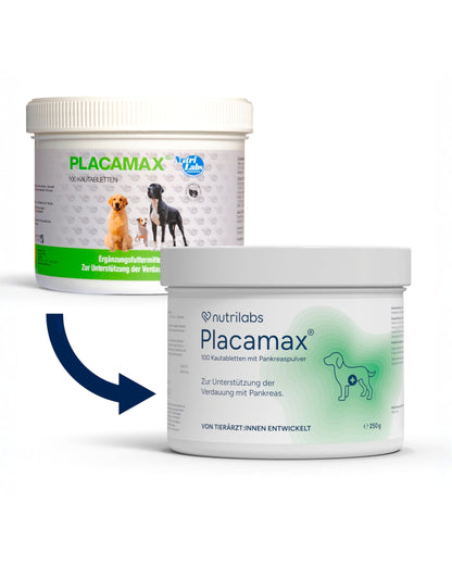 NutriLabs Placamax Tabletten für Hunde zur Verdauung, 100 Stk.
