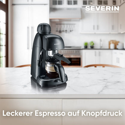 SEVERIN Espressomaschine KA 5978 mit Milchschaumdüse, schwarz