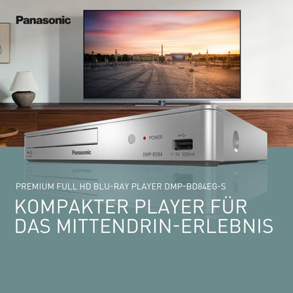Panasonic DMP-BD84EG-S Smart Network Blu-ray/DVD-Player – Silber