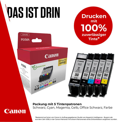 Canon PGI-570 CLI-571 Original Tintenpatronen 5er Pack