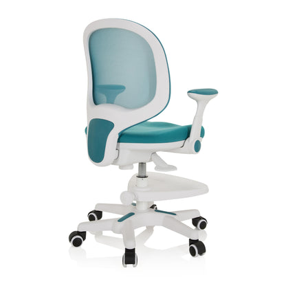 hjh OFFICE 736413 Kid Ergo Kinder Schreibtischstuhl – Blau/Weiss