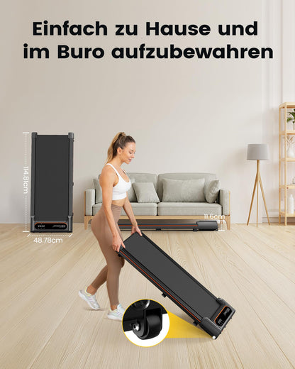 HBTower Walking Pad Laufband – Unter Schreibtisch LED Home Büro