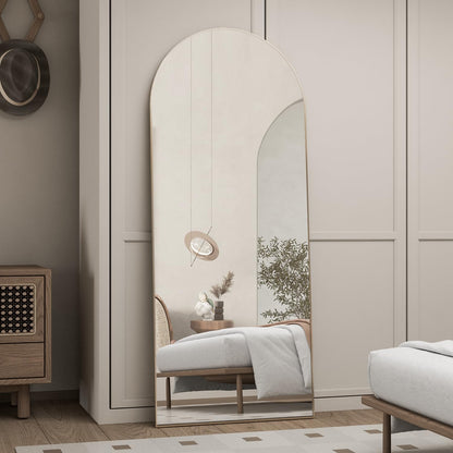 CASSILANDO Gewölbter Ganzkörperspiegel 165x60cm - Gold