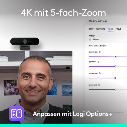 Logitech Brio 4K Webcam für Videokonferenzen - Graphit