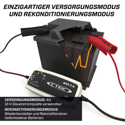 CTEK MXS 7.0 Batterieladegerät – 12V Profi für grosse Batterien